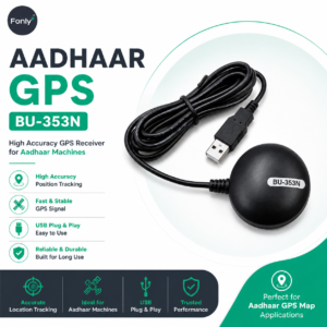 Aadhaar GPS BU-353N USB GPS Receiver – GPS Device for Aadhaar Center